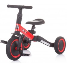 Триколка/ балансно колело Chipolino 2 в 1 Смарти - Черно и червено