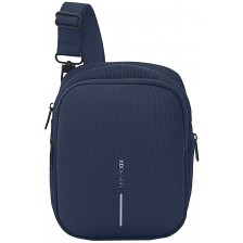 Чанта за през рамо XD Design - Boxy Sling, морскосиня -1