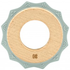 Чесалка от дърво и силикон KikkaBoo - Gear Mint
