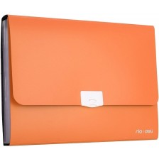 Чанта за документи Deli Rio - E38125, със 7 отделения, оранжева -1