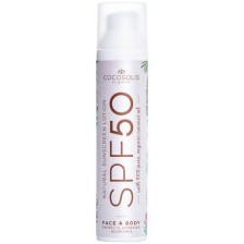 Cocosolis Sunscreen Натурален слънцезащитен лосион, SPF 50, 100 g -1