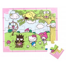 Дървен пъзел Micki - Hello Kitty, 20 части -1