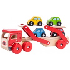 Дървена играчка Bigjigs  - Транспортен камион
