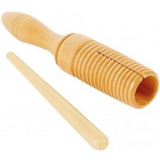 Дървен музикален инструмент Nowa Szkola - Гуиро, 20.5 х 4.2 х 4.2 cm
