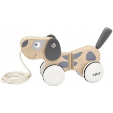 Дървена играчка за дърпане Viga - Куче -1