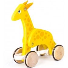 Дървена играчка HaPe International  - Жираф на колела