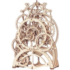 Дървен 3D пъзел Robo Time от 166 части - Часовник с махало -1