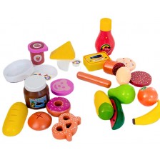 Дървен комплект Acool Toy - Кутии с хранителни продукти -1