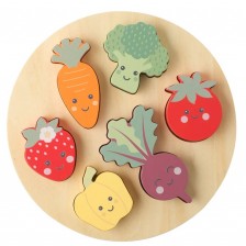 Дървен сортер Orange Tree Toys - Щастливи зеленчуци -1