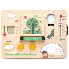 Дървено образователно табло Tender Leaf Toys - Малкият синоптик -1