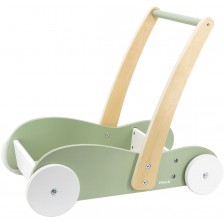 Дървена количка за бутане/проходилка Viga PolarB - Зелена -1