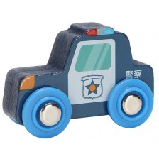 Дървена играчка Smart Baby - Полицейска кола -1