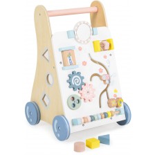 Дървена играчка за прохождане Moni Toys - Многоцветна -1