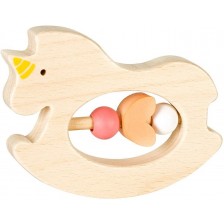 Дървена бебешка дрънкалка Lule Toys - Еднорог