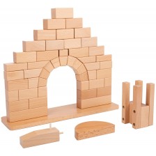 Дървен игрален комплект Smart Baby - Римска арка -1