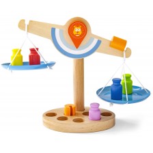 Дървена играчка Acool Toy - Везна с теглилки -1