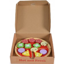 Дървена играчка Moni Toys - Сет за пица