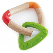 Дървена играчка Hape - Двойна чесалка за зъбки -1