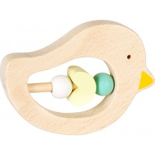 Дървена бебешка дрънкалка Lule Toys - Птичка -1