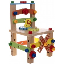 Дървен игрален комплект Iso Trade - Стол за сглобяване -1