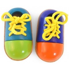 Дървени обувки с връзки Acool Toy