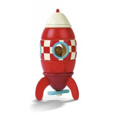 Дървена играчка Janod - Магнитна ракета -1