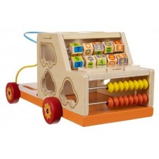 Дървена играчка Kruzzel - Сортер кола -1
