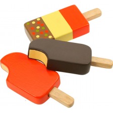 Дървена играчка Bigjigs - Сладолед, асортимент -1