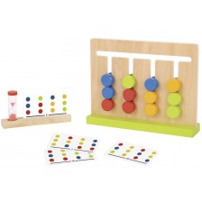 Дървена детска логическа игра Tooky Toy - Цветове -1
