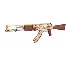 Дървен 3D пъзел Robo Time от 315 части - Автомат AK-47 -1