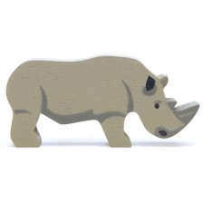 Дървена фигурка Tender Leaf Toys - Носорог -1