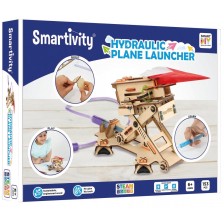 Дървен конструктор Smart Games Smartivity - Хидравлична самолетна писта за изстрелване -1