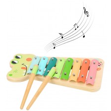 Дървен ксилофон Tooky Toy - Веселият крокодил