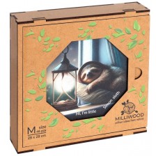 Дървен пъзел Milliwood - Ленивецът Саймън, 46 части -1