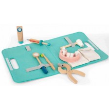 Дървен зъболекарски комплект Tooky Toy - 19 части -1