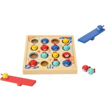 Дървена детска игра Tooky Toy - Летящи рибки -1