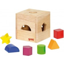 Дървена играчка Goki - Кутия за сортиране II -1