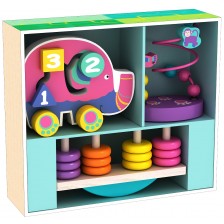 Игрален комплект Acool Toy - Лабиринт слонче, лабиринт с мъниста, везна с дискове 