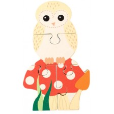 Дървен пъзел Orange Tree Toys - Горска сова