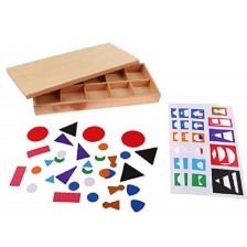 Дървена кутия с шаблони Smart Baby - Граматика -1