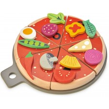 Дървен игрален комплект Tender Leaf Toys - Пица парти