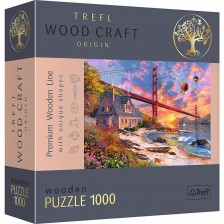 Дървен пъзел Trefl от 1000 части - Красив залез -1