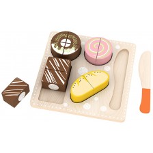 Дървен комплект Acool Toy - Десерти за рязане