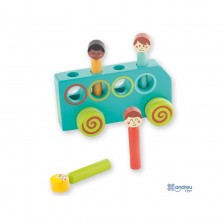 Дървена играчка Andreu Toys - Автобус -1