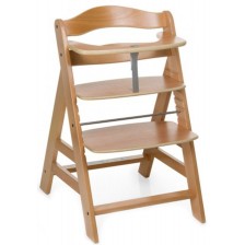Дървено столче за хранене Hauck - Alpha Plus, Natur -1
