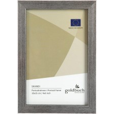 Дървена рамка за снимки Goldbuch - Сребриста, 10 x 15 cm -1