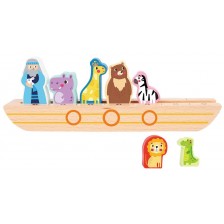 Дървена играчка Tooky Toy - Корабът на Ной -1