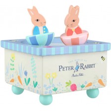 Дървена музикална кутия Orange Tree Toys Peter Rabbit - Синя