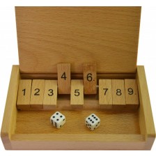 Дървена игра за смятане Goki - Затвори кутията -1