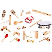 Дървен комплект Acool Toy - Музикални инструменти, Монтесори -1